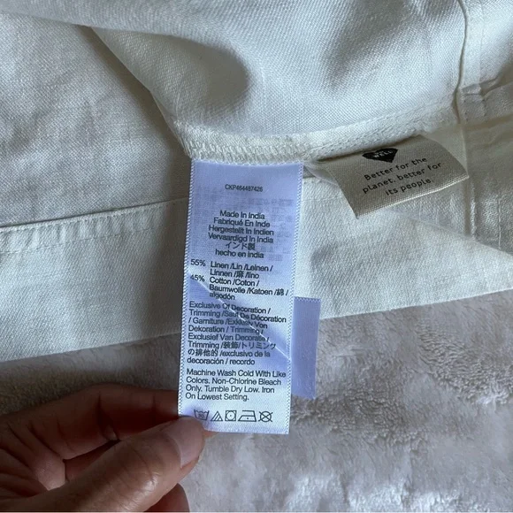 Sold! ❤️Madewell Linen-Cotton Puff-Sleeve Mini Dress - Picture 15 of 15